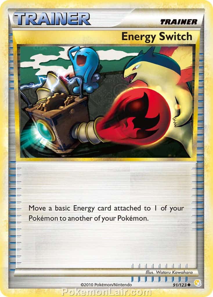 2010 Pokemon Trading Card Game HeartGold SoulSilver Base Price List – 91 Energy Switch
