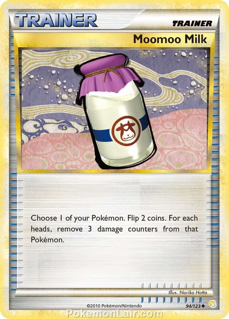 2010 Pokemon Trading Card Game HeartGold SoulSilver Base Price List – 94 Moomoo Milk