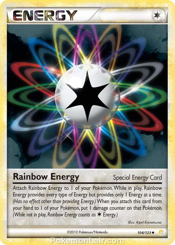 2010 Pokemon Trading Card Game HeartGold SoulSilver Base Set – 104 Rainbow Energy