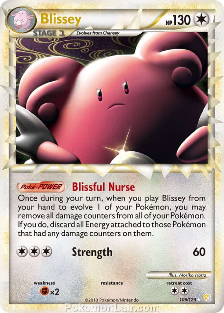 2010 Pokemon Trading Card Game HeartGold SoulSilver Base Set – 106 Blissey