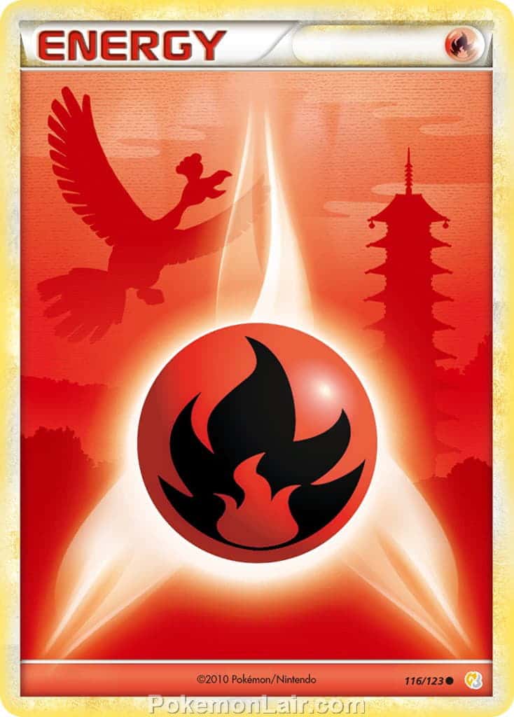 2010 Pokemon Trading Card Game HeartGold SoulSilver Base Set – 116 Fire Energy