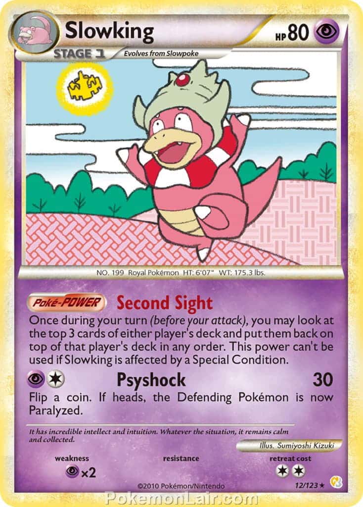 2010 Pokemon Trading Card Game HeartGold SoulSilver Base Set – 12 Slowking