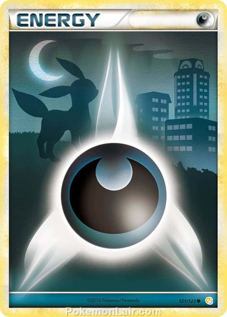2010 Pokemon Trading Card Game HeartGold SoulSilver Base Set – 121 Darkness Energy