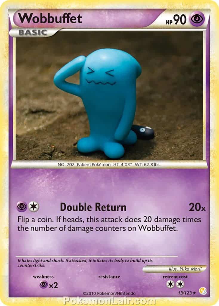 2010 Pokemon Trading Card Game HeartGold SoulSilver Base Set – 13 Wobbuffet