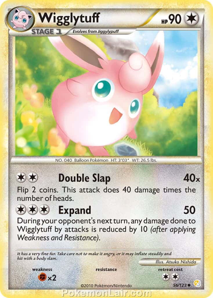 2010 Pokemon Trading Card Game HeartGold SoulSilver Base Set – 56 Wigglytuff