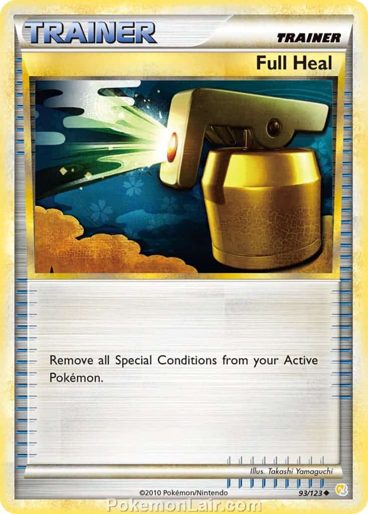2010 Pokemon Trading Card Game HeartGold SoulSilver Base Set – 93 Full Heal