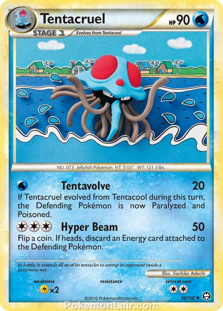 2010 Pokemon Trading Card Game HeartGold SoulSilver Triumphant Price List – 50 Tentacruel