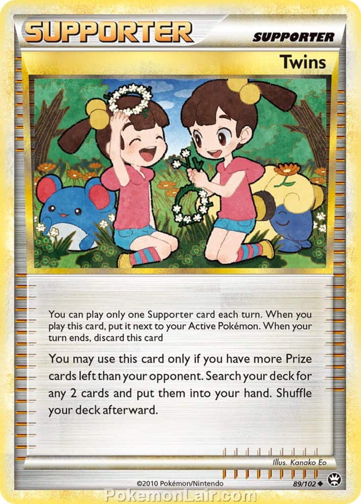 2010 Pokemon Trading Card Game HeartGold SoulSilver Triumphant Price List – 89 Twins