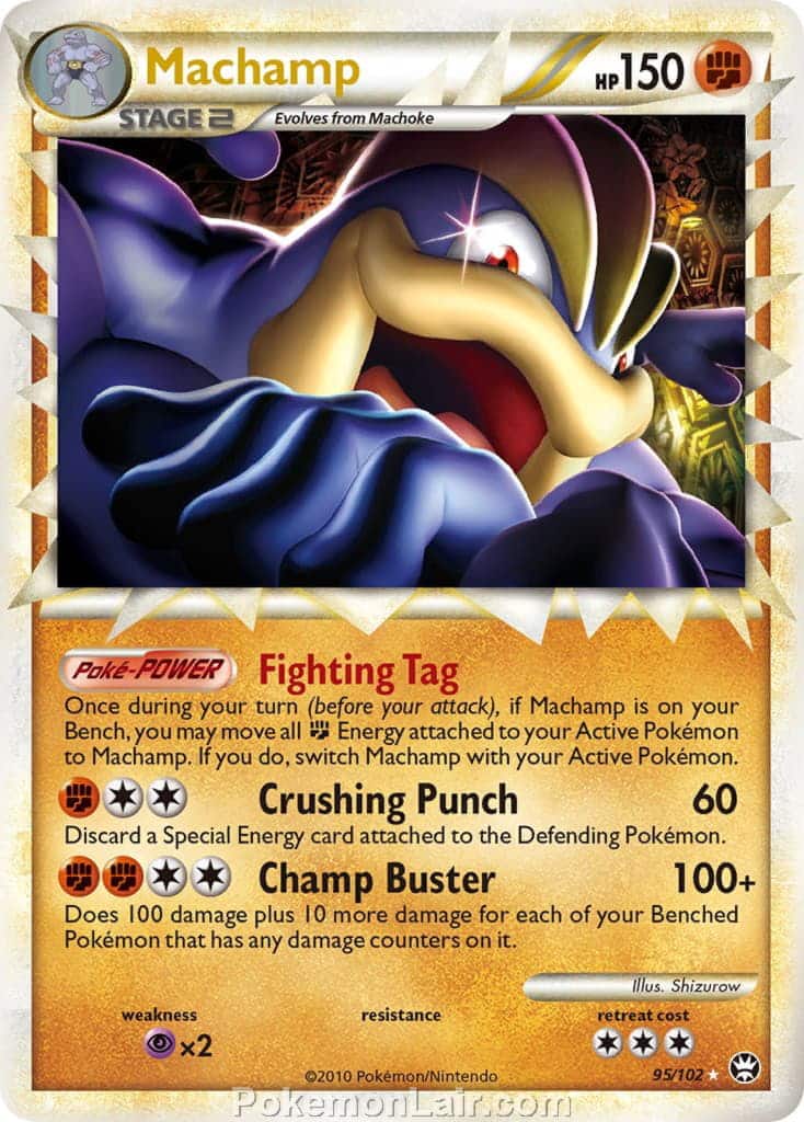 2010 Pokemon Trading Card Game HeartGold SoulSilver Triumphant Price List – 95 Machamp