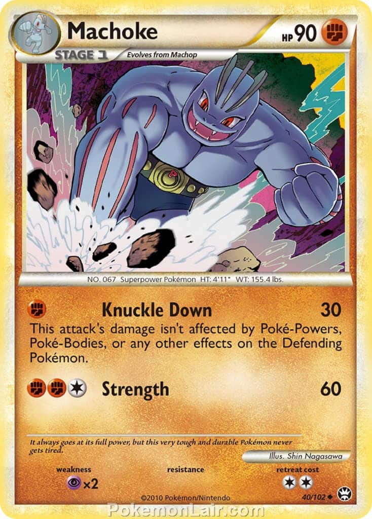 2010 Pokemon Trading Card Game HeartGold SoulSilver Triumphant Set – 40 Machoke