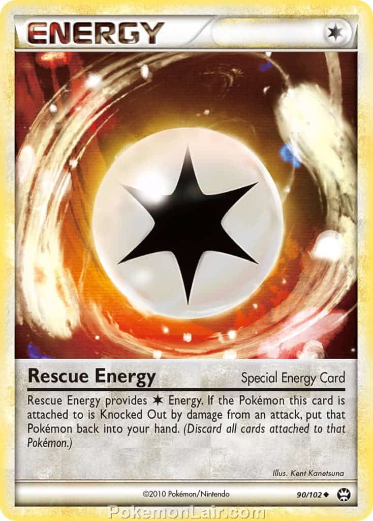 2010 Pokemon Trading Card Game HeartGold SoulSilver Triumphant Set – 90 Rescue Energy