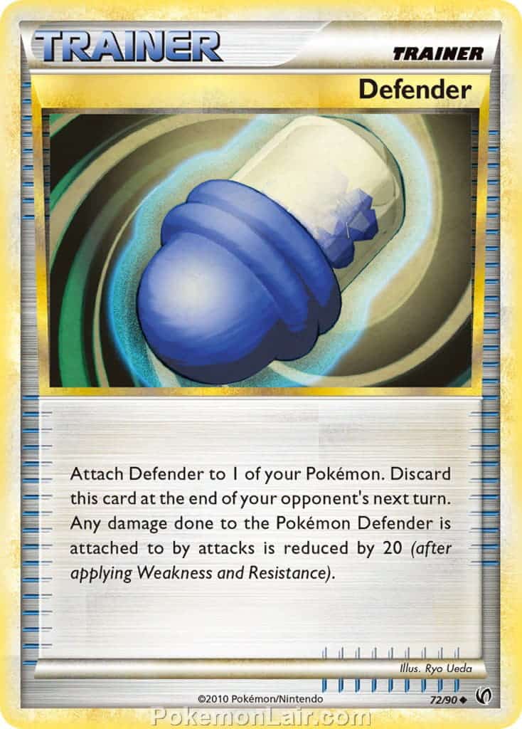 2010 Pokemon Trading Card Game HeartGold SoulSilver Undaunted Price List – 72 Defender