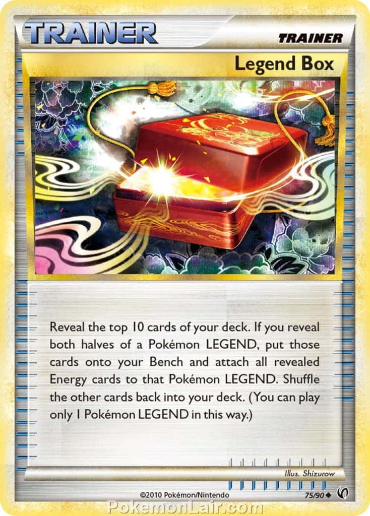 2010 Pokemon Trading Card Game HeartGold SoulSilver Undaunted Price List – 75 Legend Box