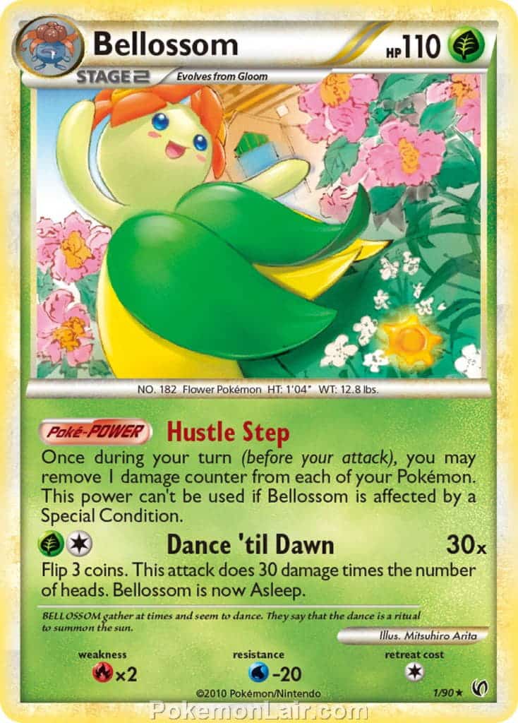 2010 Pokemon Trading Card Game HeartGold SoulSilver Undaunted Set – 1 Bellossom