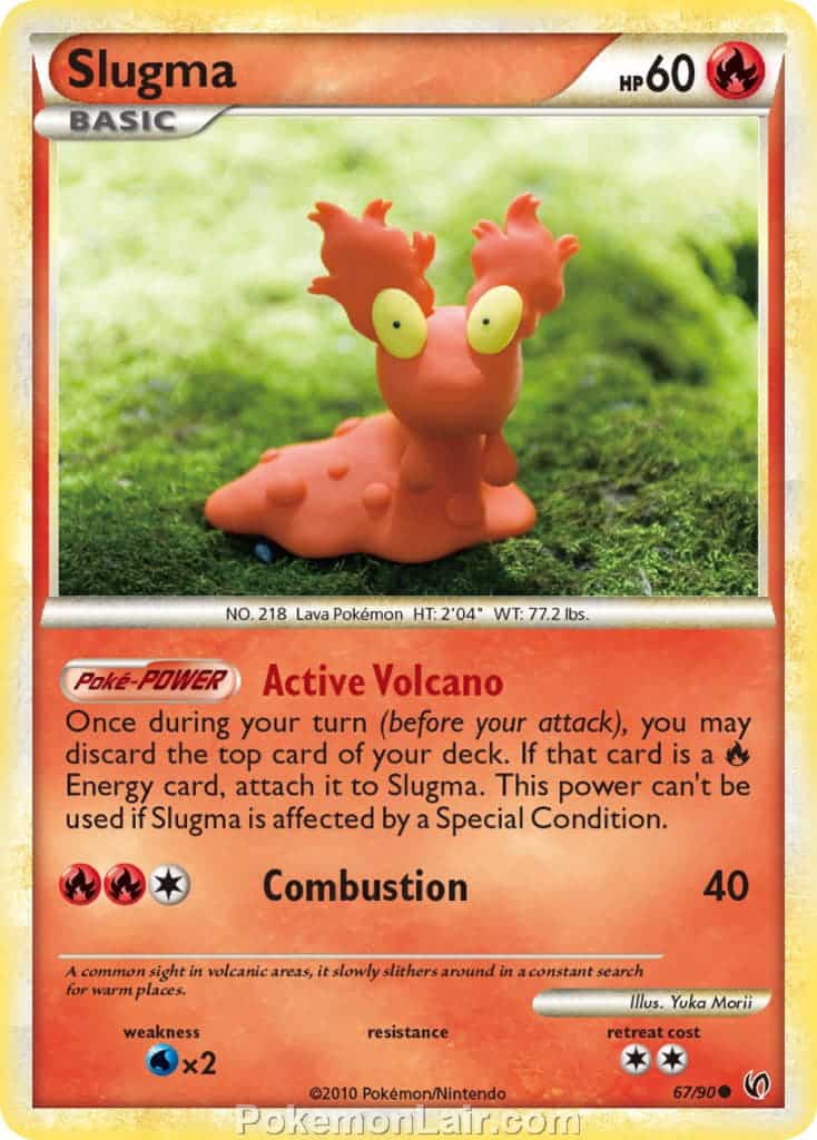 2010 Pokemon Trading Card Game HeartGold SoulSilver Undaunted Set – 67 Slugma