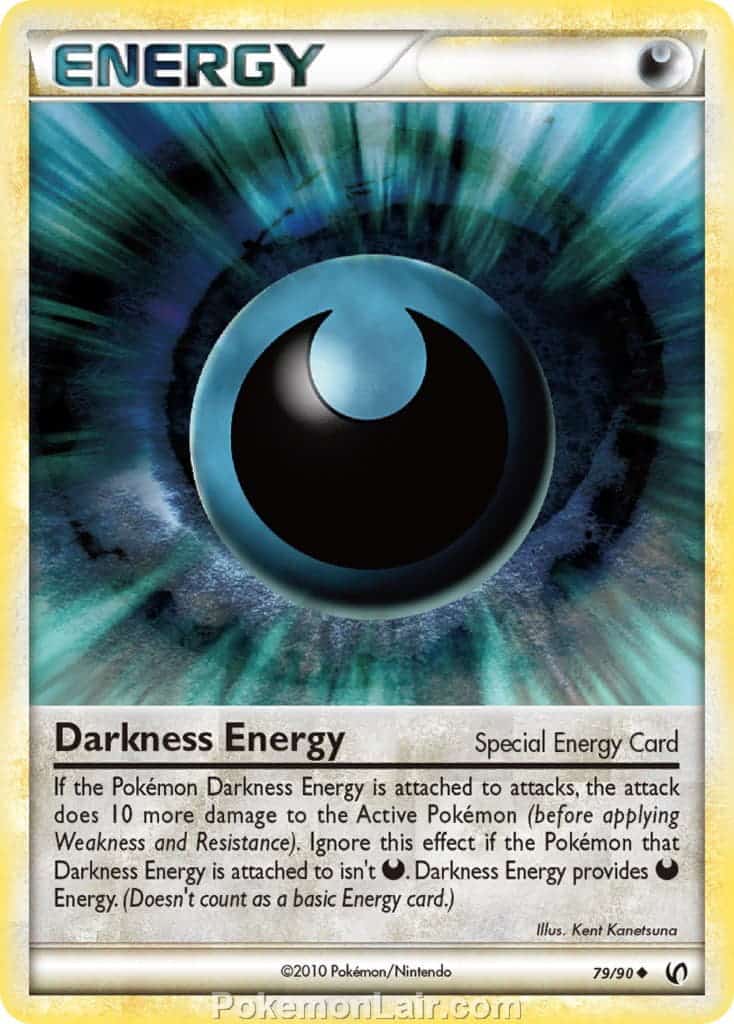 2010 Pokemon Trading Card Game HeartGold SoulSilver Undaunted Set – 79 Darkness Energy