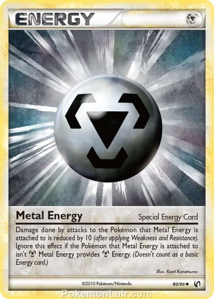 2010 Pokemon Trading Card Game HeartGold SoulSilver Undaunted Set – 80 Metal Energy