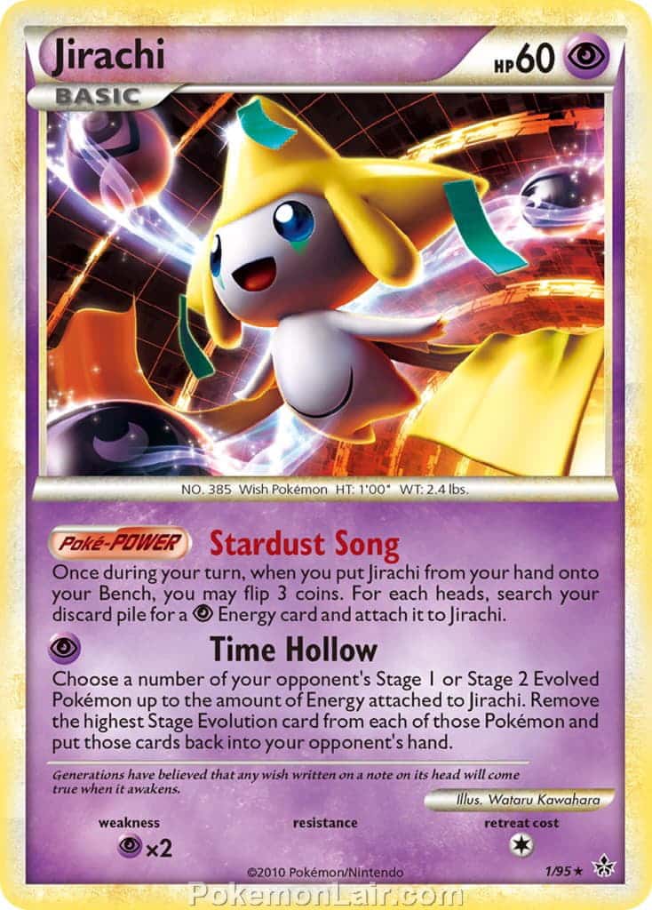 2010 Pokemon Trading Card Game HeartGold SoulSilver Unleashed Price List – 1 Jirachi