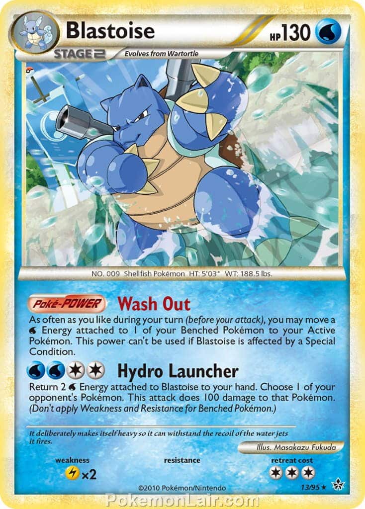 2010 Pokemon Trading Card Game HeartGold SoulSilver Unleashed Price List – 13 Blastoise