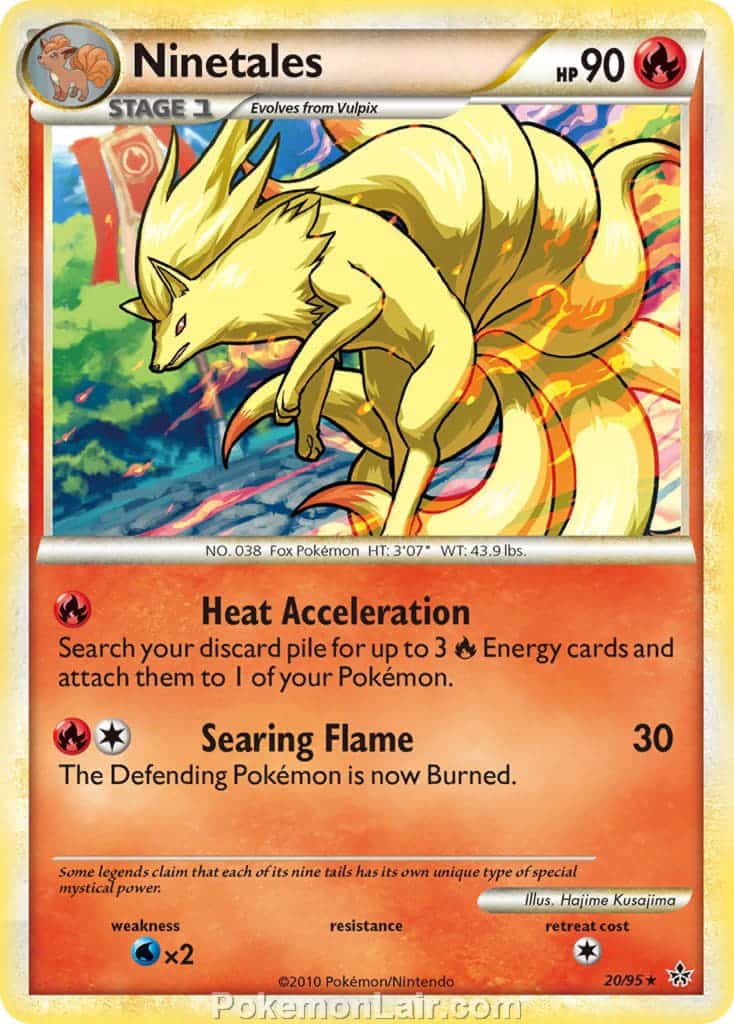 2010 Pokemon Trading Card Game HeartGold SoulSilver Unleashed Price List – 20 Ninetales