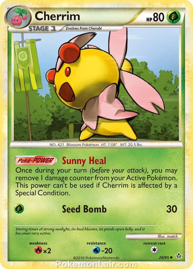 2010 Pokemon Trading Card Game HeartGold SoulSilver Unleashed Price List – 28 Cherrim