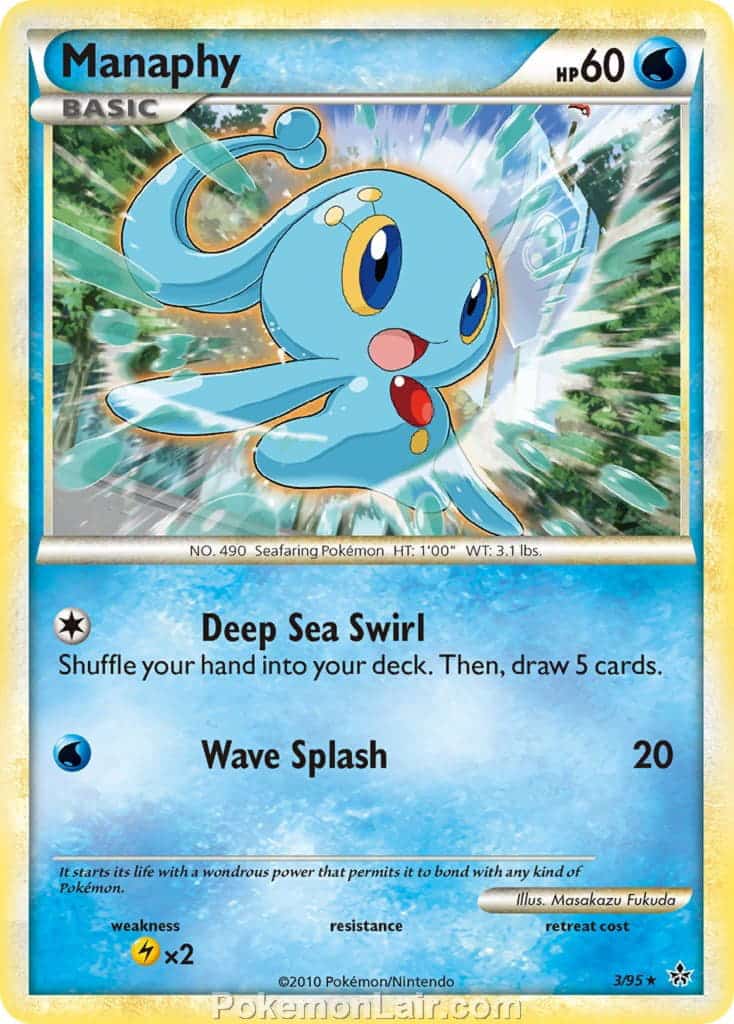 2010 Pokemon Trading Card Game HeartGold SoulSilver Unleashed Price List – 3 Manaphy