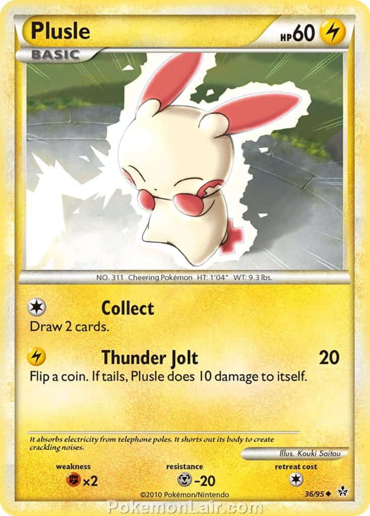 2010 Pokemon Trading Card Game HeartGold SoulSilver Unleashed Price List – 36 Plusle