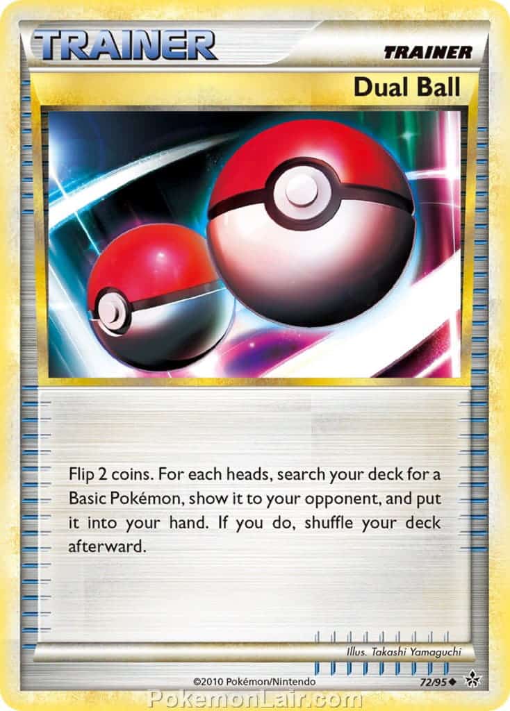 2010 Pokemon Trading Card Game HeartGold SoulSilver Unleashed Price List – 72 Dual Ball