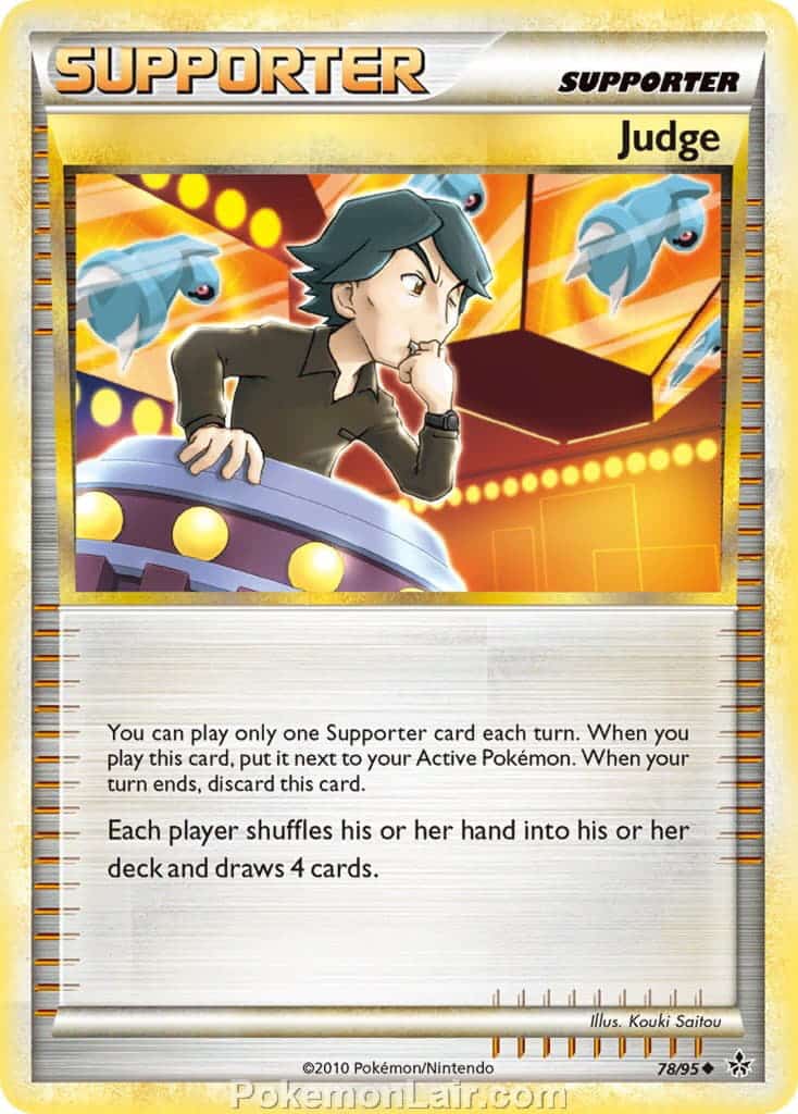 2010 Pokemon Trading Card Game HeartGold SoulSilver Unleashed Price List – 78 Judge