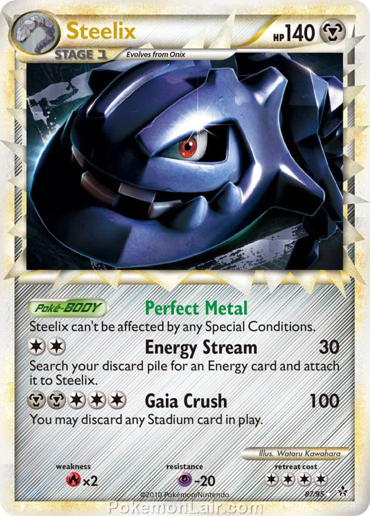 2010 Pokemon Trading Card Game HeartGold SoulSilver Unleashed Price List – 87 Steelix