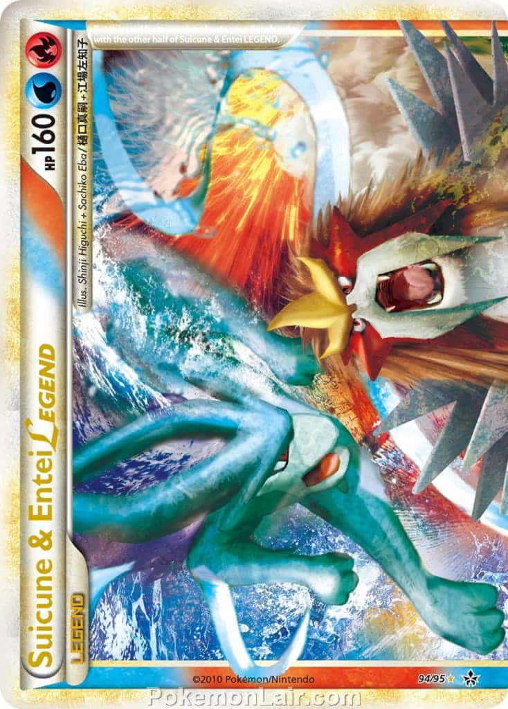 2010 Pokemon Trading Card Game HeartGold SoulSilver Unleashed Price List – 94 Suicune Entei Legend
