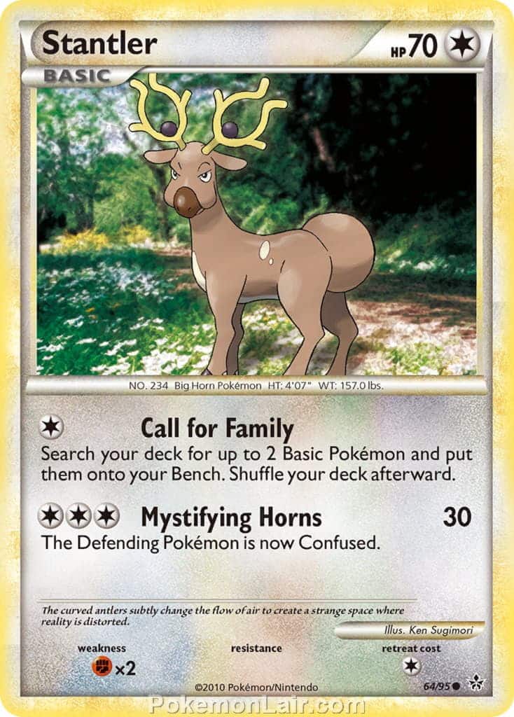 2010 Pokemon Trading Card Game HeartGold SoulSilver Unleashed Set – 64 Stantler