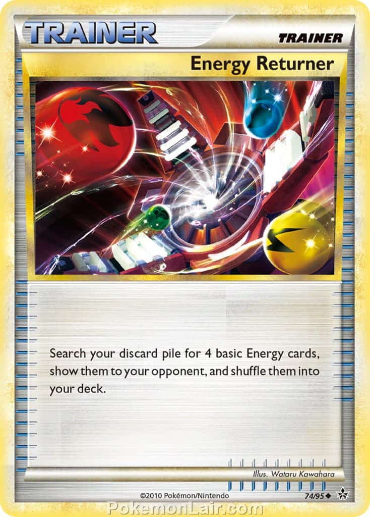 2010 Pokemon Trading Card Game HeartGold SoulSilver Unleashed Set – 74 Energy Returner