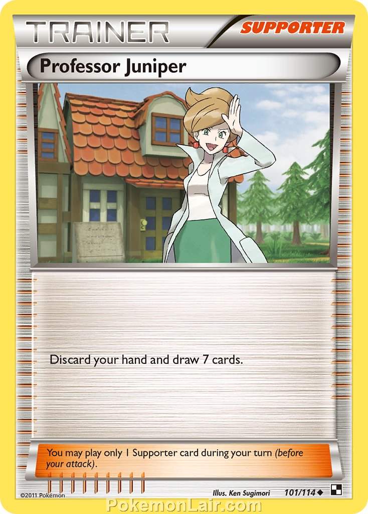 2011 Pokemon Trading Card Game Black and White Price List –101 Professor Juniper