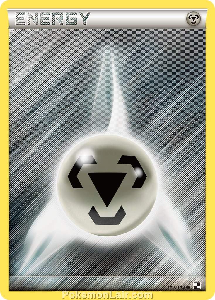 2011 Pokemon Trading Card Game Black and White Price List –112 Metal Energy