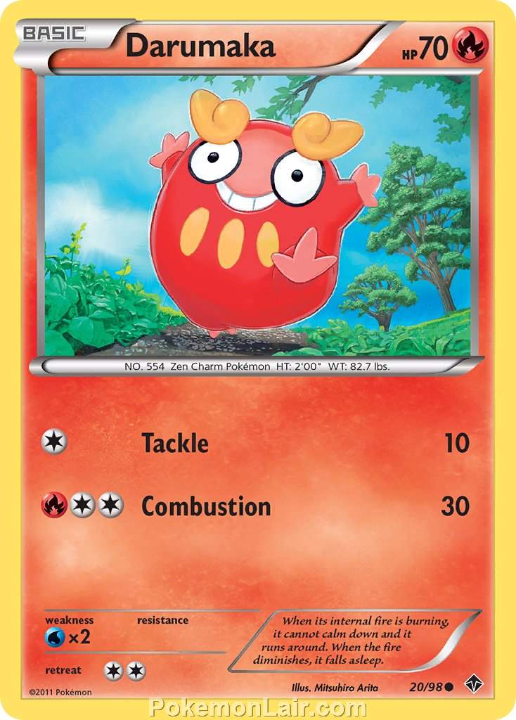 2011 Pokemon Trading Card Game Emerging Powers Price List – 20 Darumaka