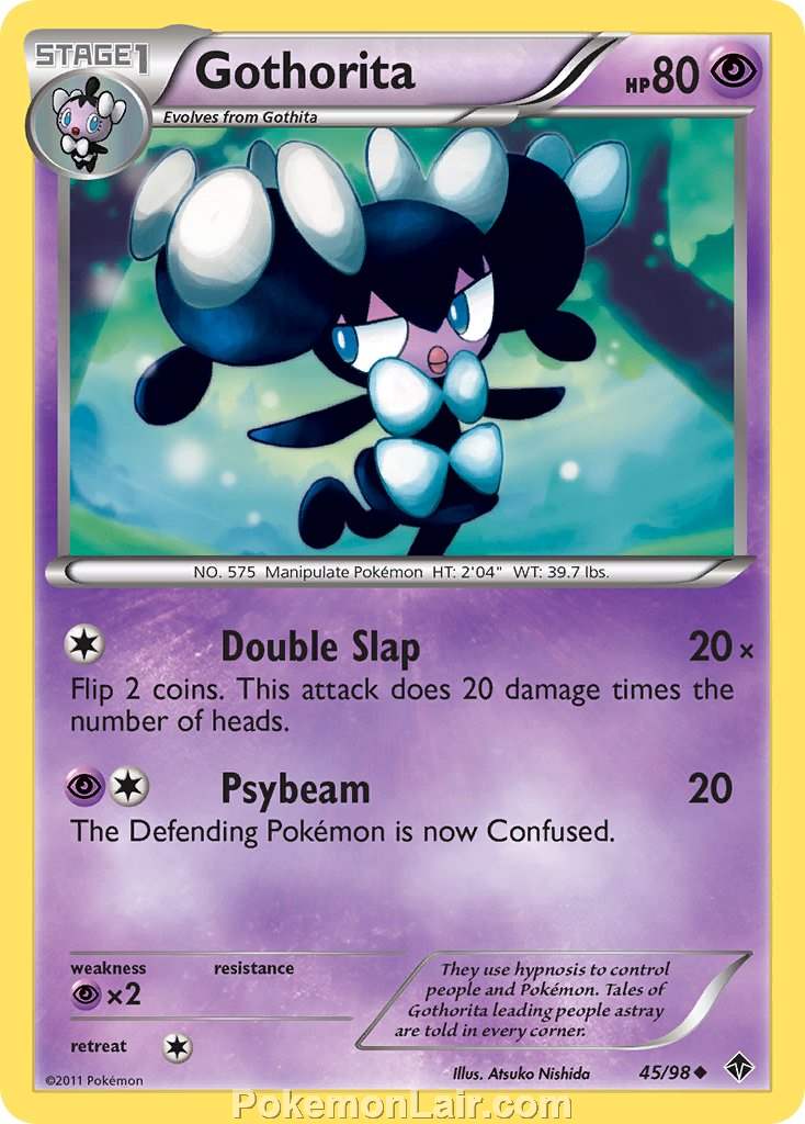 2011 Pokemon Trading Card Game Emerging Powers Price List – 45 Gothorita