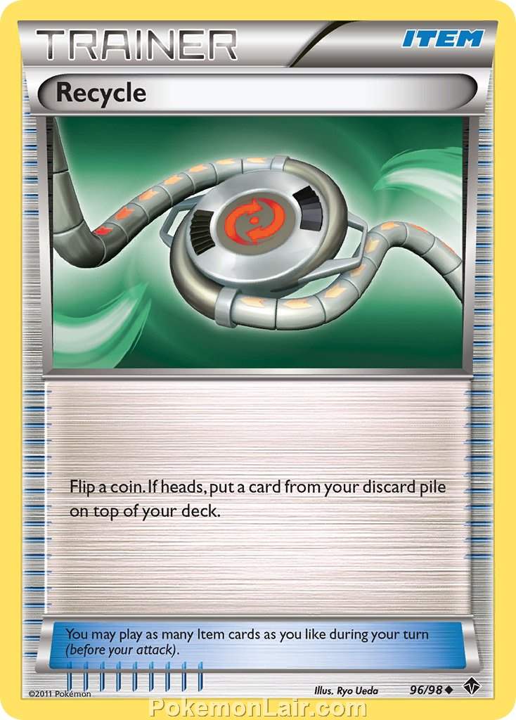 2011 Pokemon Trading Card Game Emerging Powers Price List – 96 Recycle