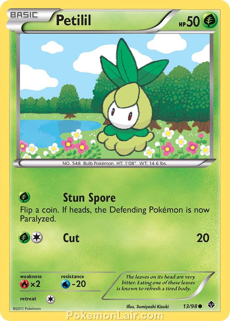 2011 Pokemon Trading Card Game Emerging Powers Set – 13 Petilil