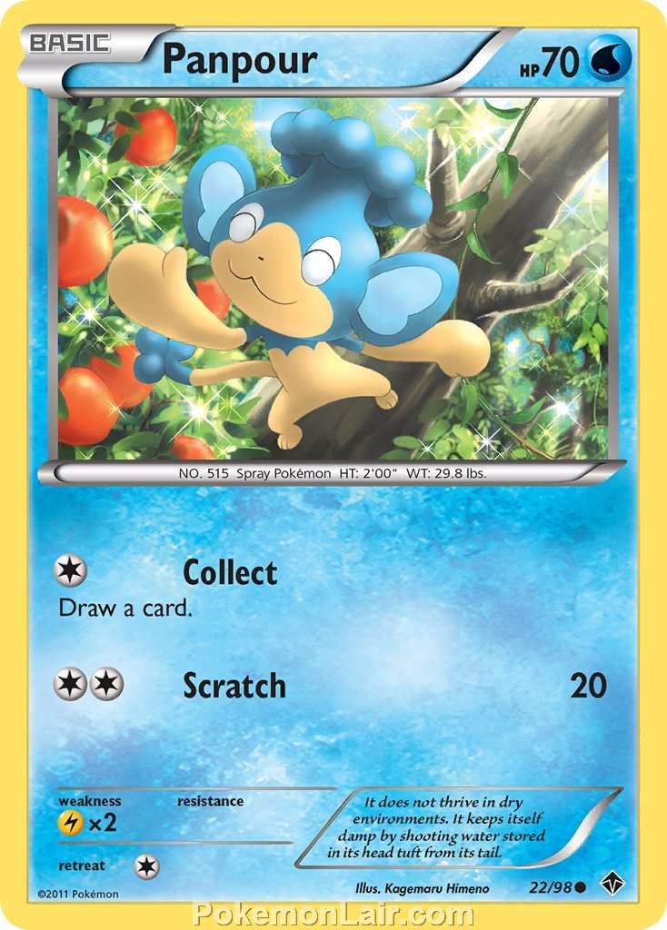 2011 Pokemon Trading Card Game Emerging Powers Set – 22 Panpour