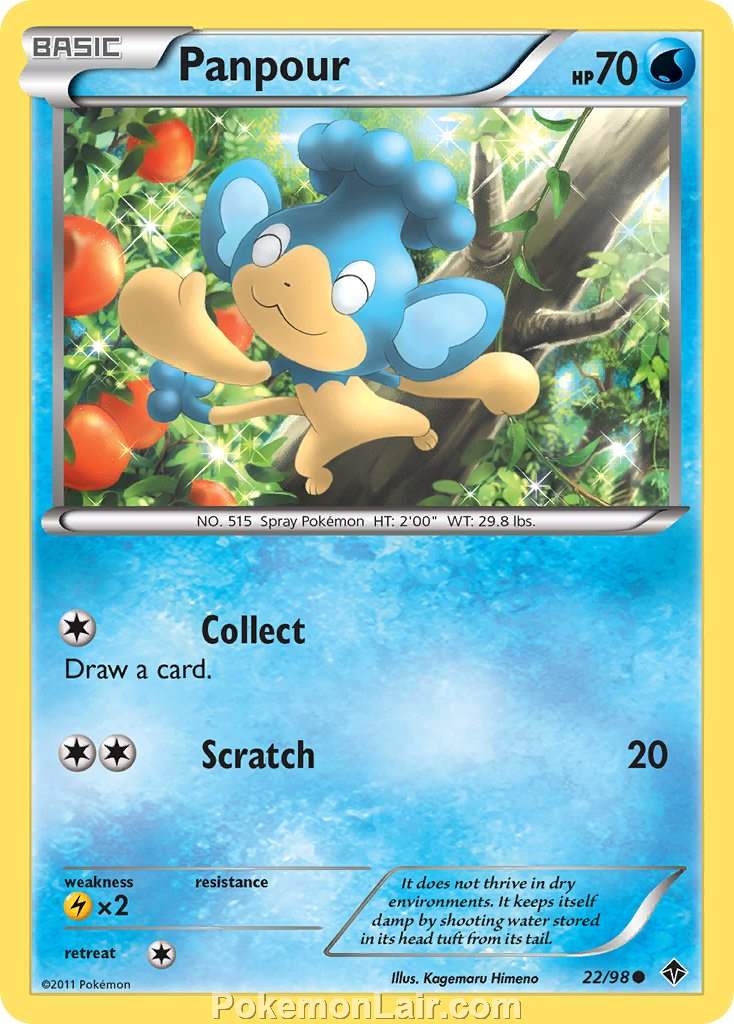 2011 Pokemon Trading Card Game Emerging Powers Set – 22 Panpour