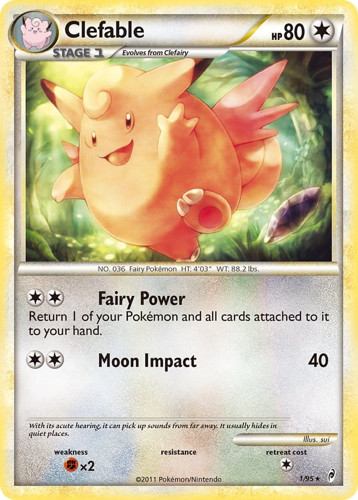 2011 Pokemon Trading Card Game HeartGold SoulSilver Call Of Legends Price List – 1 Clefable