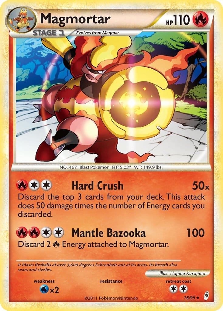 2011 Pokemon Trading Card Game HeartGold SoulSilver Call Of Legends Price List – 16 Magmortar