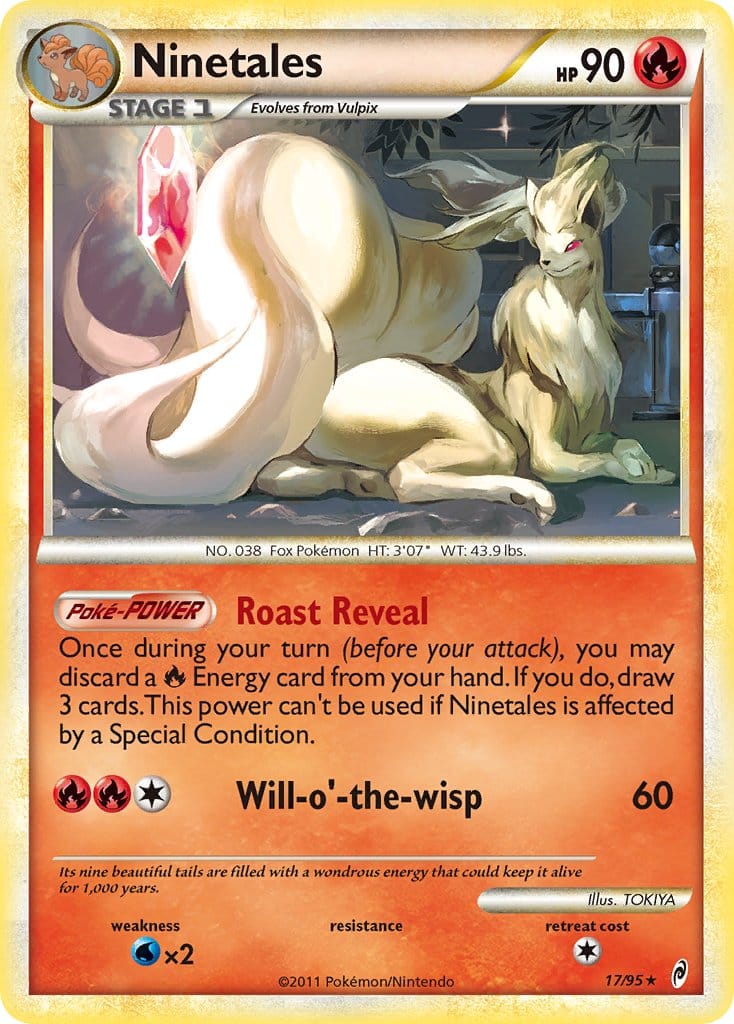 2011 Pokemon Trading Card Game HeartGold SoulSilver Call Of Legends Price List – 17 Ninetales