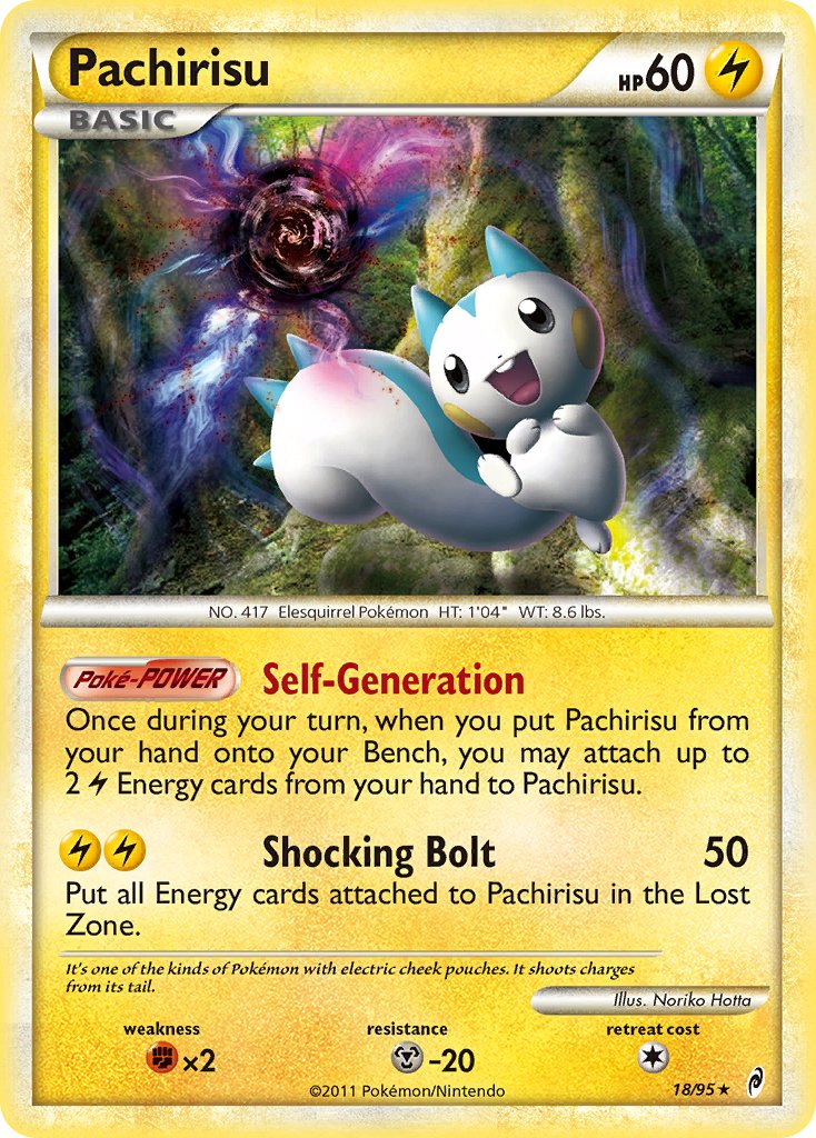 2011 Pokemon Trading Card Game HeartGold SoulSilver Call Of Legends Price List – 18 Pachirisu