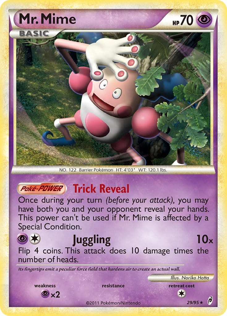 2011 Pokemon Trading Card Game HeartGold SoulSilver Call Of Legends Price List – 29 Mr. Mime