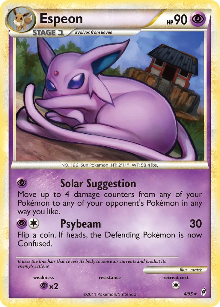 2011 Pokemon Trading Card Game HeartGold SoulSilver Call Of Legends Price List – 4 Espeon