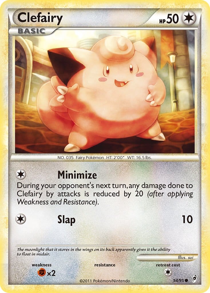 2011 Pokemon Trading Card Game HeartGold SoulSilver Call Of Legends Price List – 54 Clefairy