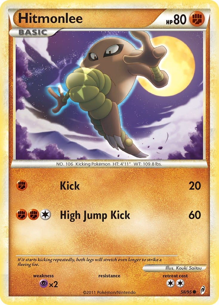 2011 Pokemon Trading Card Game HeartGold SoulSilver Call Of Legends Price List – 58 Hitmonlee