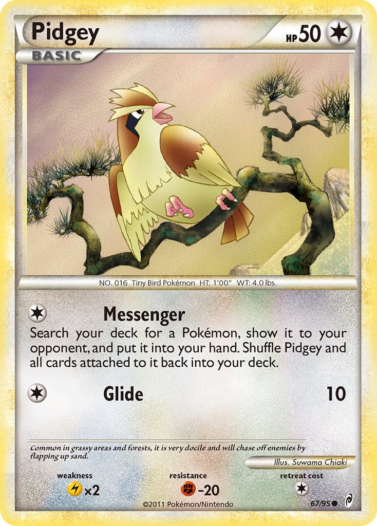 2011 Pokemon Trading Card Game HeartGold SoulSilver Call Of Legends Price List – 67 Pidgey